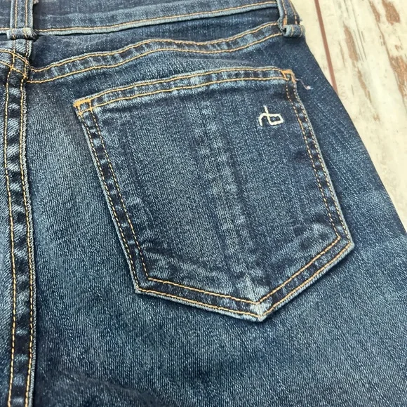 Rag & Bone Skinny Jeans Dark Wash Size 24 Cotton Blend NWOT - Picture 10 of 16